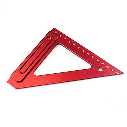CarAngels 木工三角定規 ケガキゲージ スライディングスコヤ 直角定規 45度ケガキ工具 アルミ製