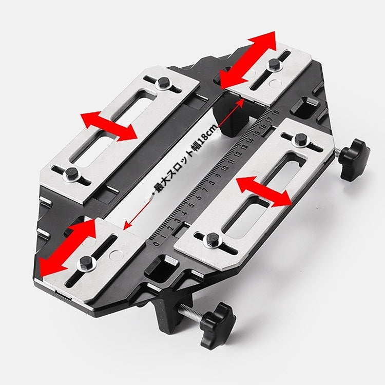 CarAngels トリマー用フロント蝶番掘り定規 ヒンジジグ U溝掘りロケーター トリマー＆ルーターアクセサリー