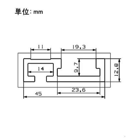 CarAngels 目盛り付きマイタートラック 45mm規格 アルミ製 Tスロットトラック クランプトラック 大工ツール テーブルソー用