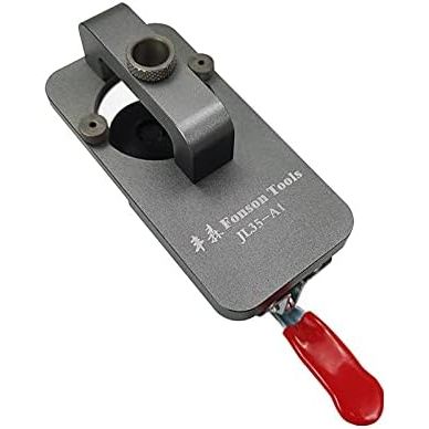 CarAngels アルミ製 35㎜スライド丁番穴あけ治具 スライドヒンジジグ