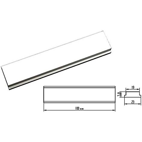 30mmマイタートラックバー100MM 穴なし