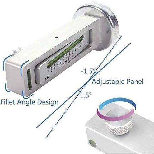 CarAngels 汎用型 磁気 キャンバーゲージ マグネット式 アライメント調整 (シルバー)