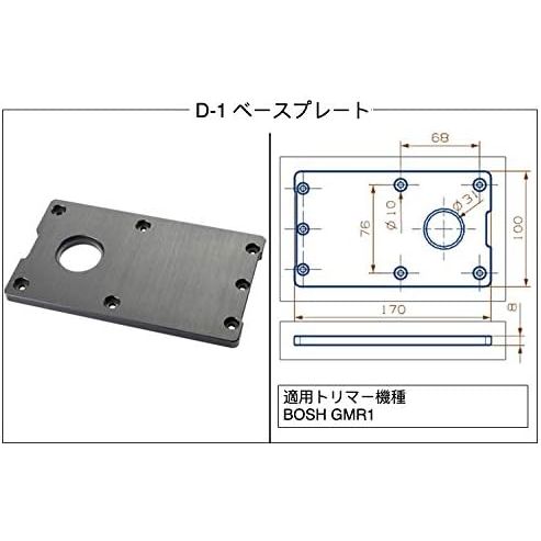 トリマー用D-1ベースプレート：BOSH GMR1