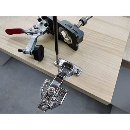 CarAngels アルミ製 35㎜スライド丁番穴あけ治具 スライドヒンジジグ