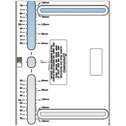 引き出しノブ 穴あけ治具設計図