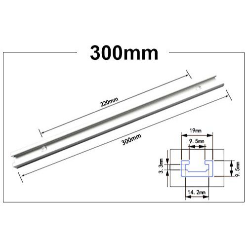 Tスロットトラック 19mm規格300mm