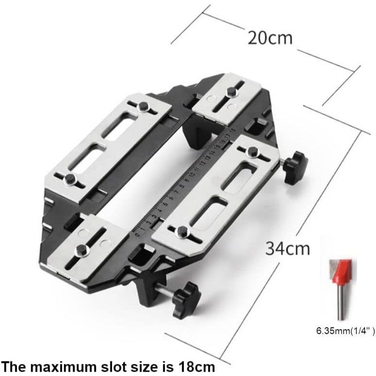 CarAngels トリマー用フロント蝶番掘り定規 ヒンジジグ U溝掘りロケーター トリマー＆ルーターアクセサリー
