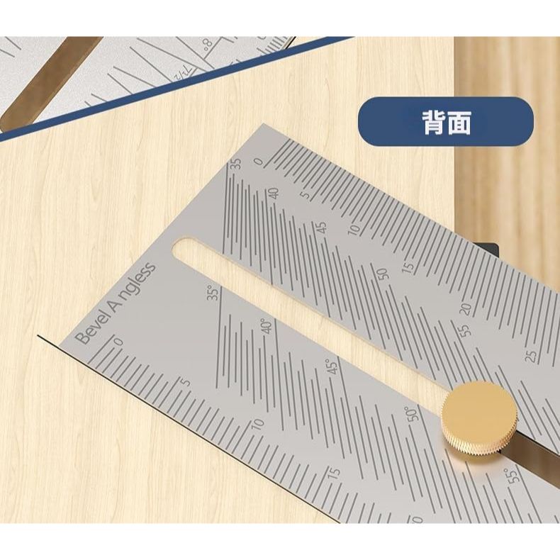 CarAngels 多機能斜度計 45/60/90度 ケガキ工具 角度定規