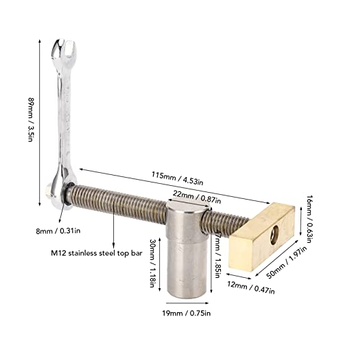 真鍮 ステンレススチール ワークベンチクランプ ドッグホールクランプ 木工DIYサイズ19mm