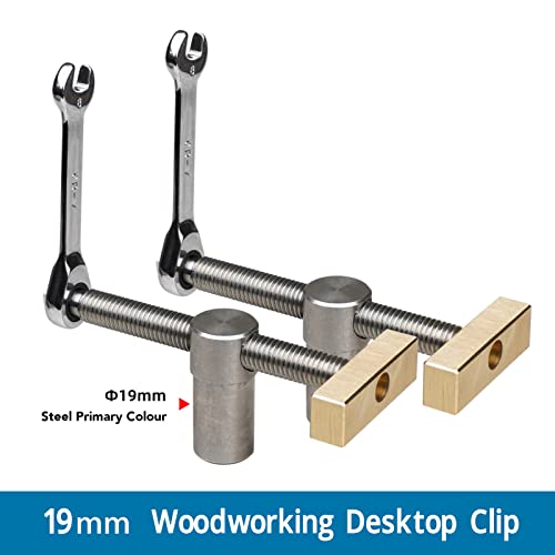 真鍮 ステンレススチール ワークベンチクランプ ドッグホールクランプ 木工DIY19mm